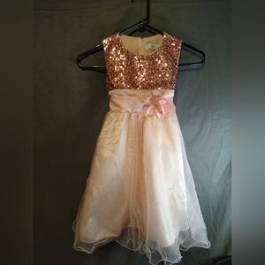 CB Sparkling Pink Sequin Kids Dress